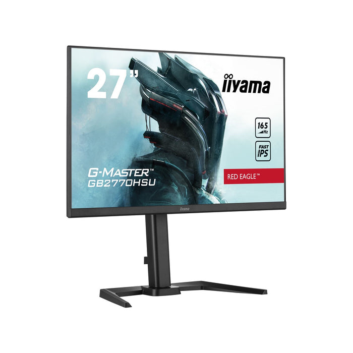 iiyama G-Master GB2770HSU-B5 Red Eagle 27 Inch Monitor Gaming Monitor, Black, Ultra Slim Bezel, Fast IPS IGZO, 165Hz, 0.8ms, FreeSync, HDMI, Display Port, USB Hub, Height Adjustable, Pivot, VESA