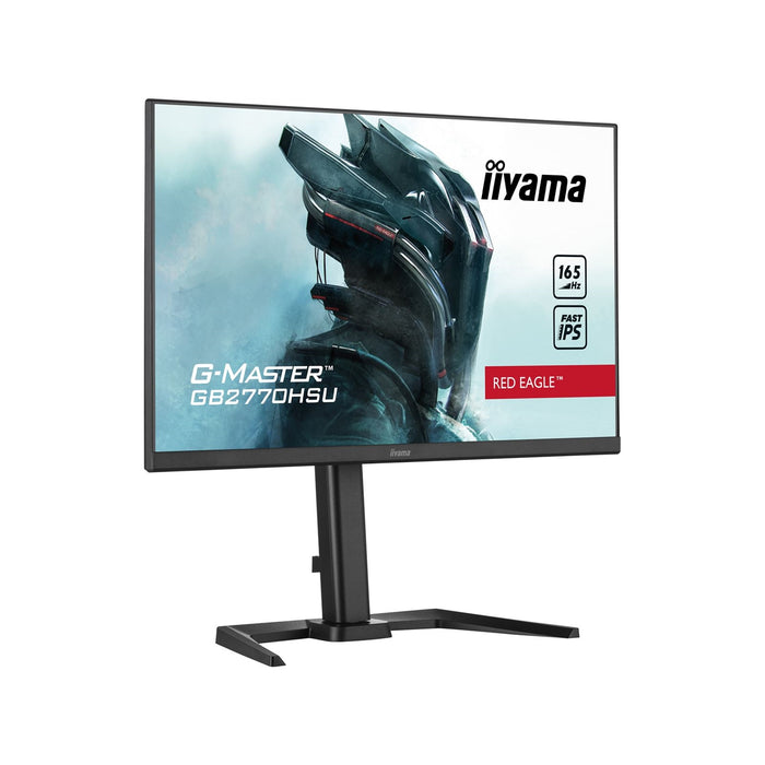 iiyama G-Master GB2770HSU-B5 Red Eagle 27 Inch Monitor Gaming Monitor, Black, Ultra Slim Bezel, Fast IPS IGZO, 165Hz, 0.8ms, FreeSync, HDMI, Display Port, USB Hub, Height Adjustable, Pivot, VESA