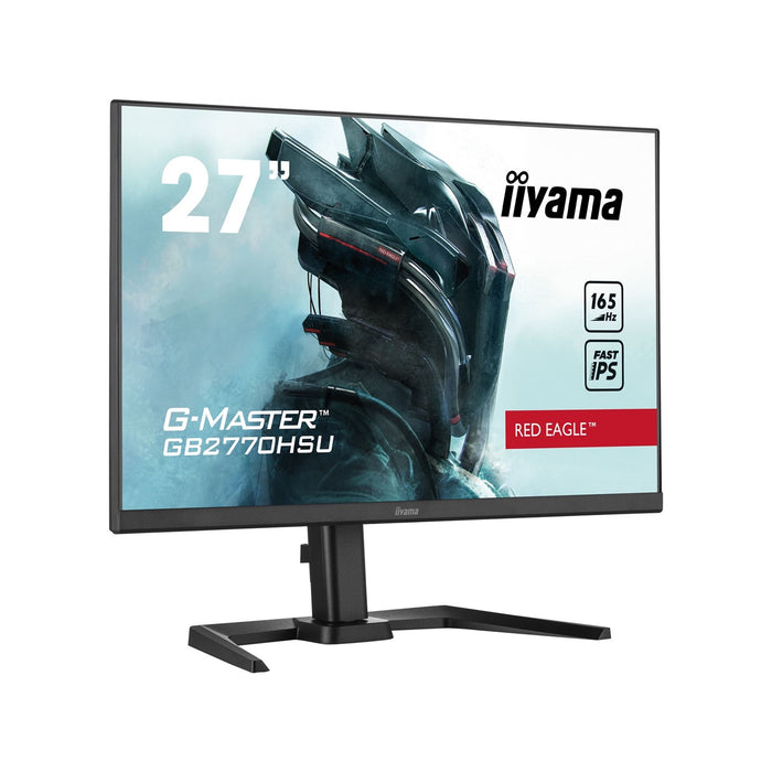 iiyama G-Master GB2770HSU-B5 Red Eagle 27 Inch Monitor Gaming Monitor, Black, Ultra Slim Bezel, Fast IPS IGZO, 165Hz, 0.8ms, FreeSync, HDMI, Display Port, USB Hub, Height Adjustable, Pivot, VESA