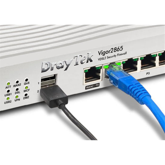 DrayTek V2865-K Vigor 2865 Multi-WAN Firewall VDSL Modem Router