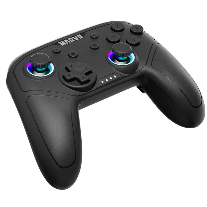 Marvo GT-80 Pact 60 Wireless Gaming Controller Compatible with PS3, PS4, Switch, PC and Mobile (Black)