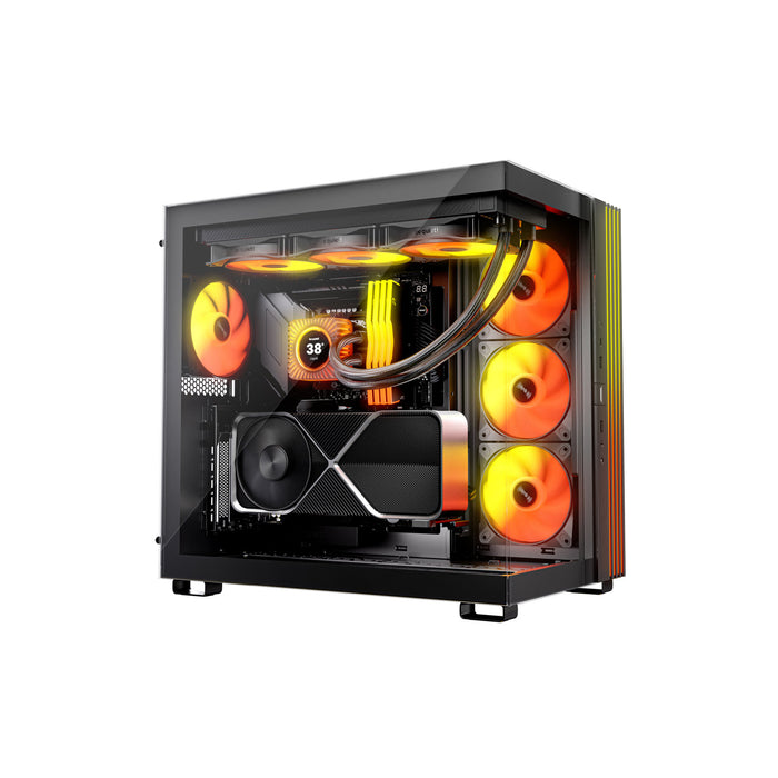 be quiet! Light Loop IO LCD 360mm Black AIO CPU Liquid Cooler, IPS Display, ARGB, 3x Light Wings LX 120mm PWM Fans and IO Controller