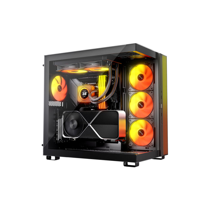 be quiet! Light Loop IO LCD 240mm Black AIO CPU Liquid Cooler, IPS Display, ARGB, 2x Light Wings LX 120mm PWM Fans and IO Controller