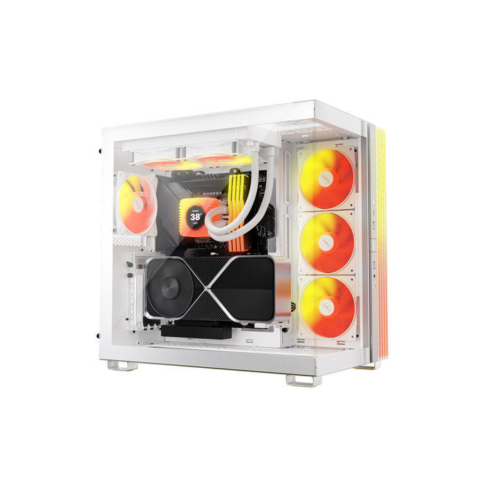 be quiet! Light Loop IO LCD 240mm White AIO CPU Liquid Cooler, IPS Display, ARGB, 2x Light Wings LX 120mm PWM Fans and IO Controller