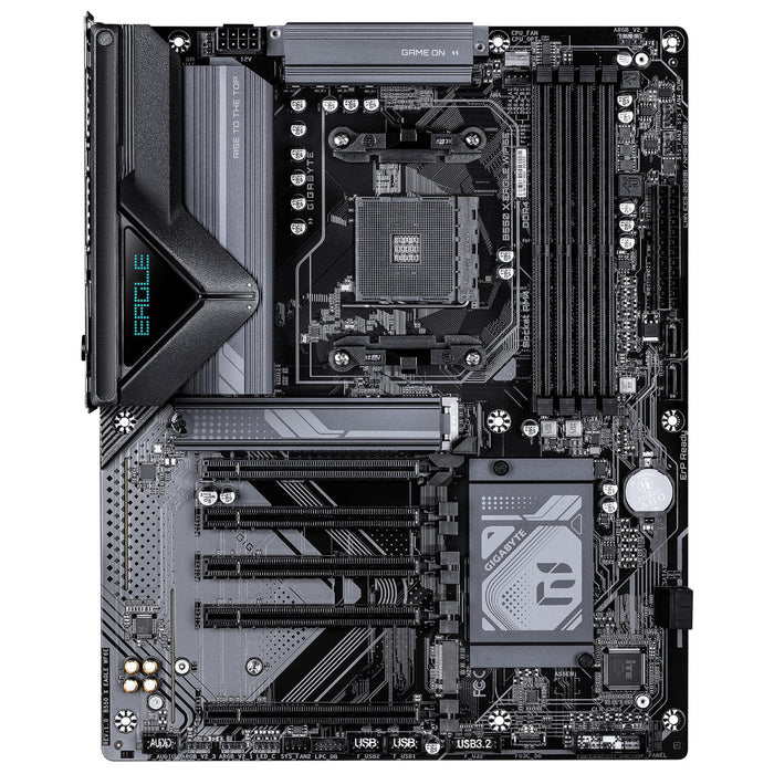 Gigabyte B550 X EAGLE AMD AM4 Socket Motherboard, ATX, 4x DDR4 Slots, 2x M.2 Sockets, Fitted I/O Shield, 2.5GbE LAN, Wi-Fi 6E, 1x HDMI Port