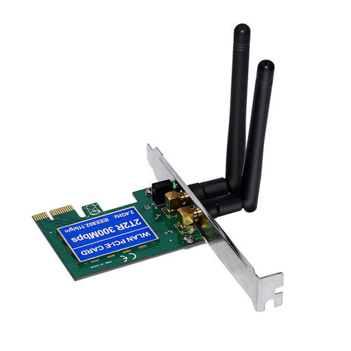 300mbps N300 PCI Express Wireless Adapter with Additional Low Profile Bracket (Bulk Packaged/Poly Bag)-Networking-Gigante Computers