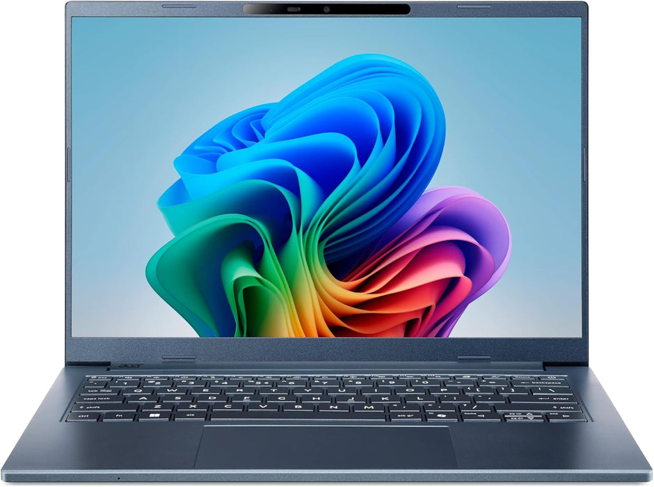ACER Aspire 14 AI 14" Laptop Copilot+ PC - Snapdragon X 16GB 512GB SSD Blue Win11 - Open Boxed-Laptops-Gigante Computers