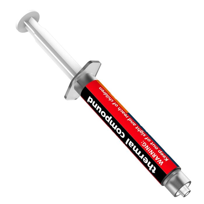 AKASA AK-T505-5G T5 Essential Thermal Compound Syringe, 5g, Grey, Low Thermal Resistance, Non-Curing, Non-Electrically Conductive, Includes Spreader & Cleaning Wipes-CPU Fans & Paste-Gigante Computers