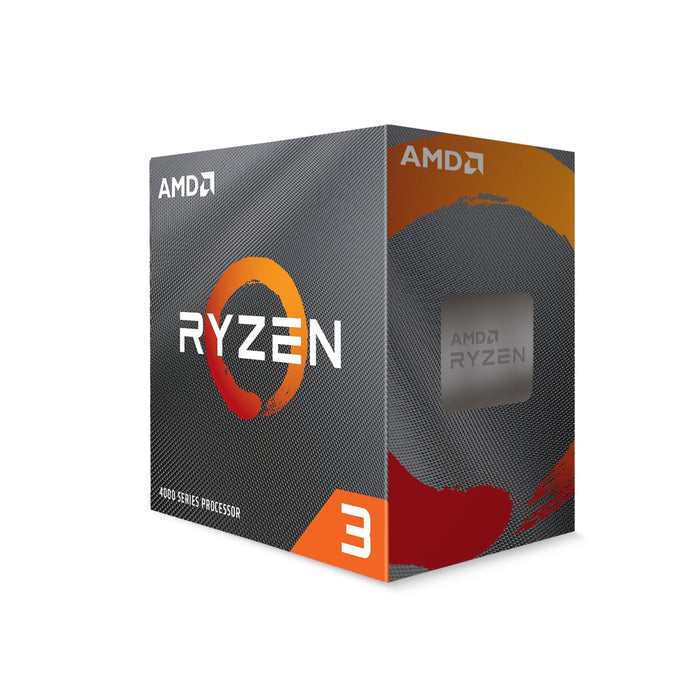 AMD Ryzen 3 4100 CPU with Wraith Stealth Cooler, AM4, 3.8GHz (4.0 Turbo), Quad Core, 65W, 6MB Cache, 7nm, 4th Gen, No Graphics-Processors-Gigante Computers