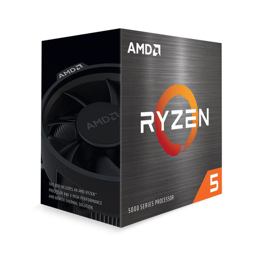 AMD Ryzen 5 5500 6 Core Processor, 12 Threads, 3.6Ghz up to 4.6Ghz Turbo,16MB Cache, 65W, with Wraith Stealth Cooler, No Graphics - Open Boxed-Processors-Gigante Computers