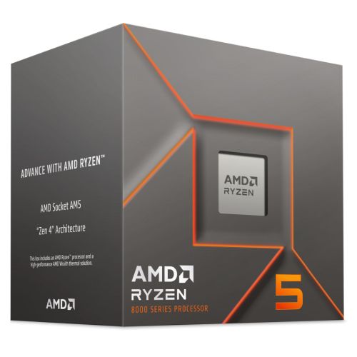 AMD Ryzen 5 8400F with Wraith Stealth Cooler, AM5, Up to 4.7GHz, 6-Core, 65W, 22MB Cache, 4nm, 8th Gen, No Graphics-Processors-Gigante Computers