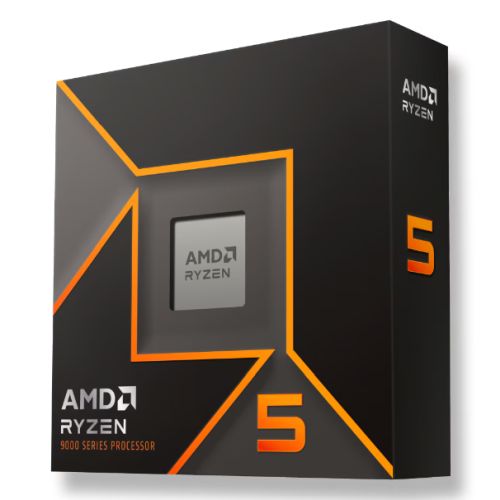 AMD Ryzen 5 9600X CPU, AM5, 3.9GHz (5.4 Turbo), 6-Core, 65W, 38MB Cache, 4nm, 9th Gen, Radeon Graphics, NO HEATSINK/FAN-Processors-Gigante Computers