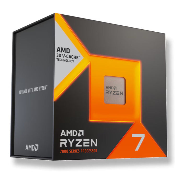 AMD Ryzen 7 7700X3D 8 Core AM5 Processor, 16 Threads, 4GHz up to 4.5GHz Boost, 8MB Cache, 120W, with AMD Radeon Graphics-Processors-Gigante Computers