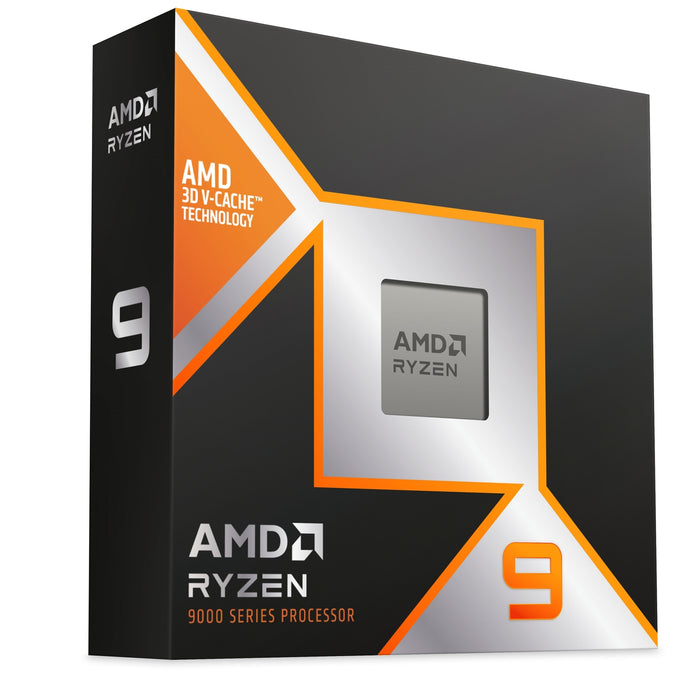 AMD Ryzen 9 9950X3D 16 Core AM5 Processor with Radeon Graphics, 4.3GHz up to 5.7GHz Turbo, 144MB Cache, 170W, No Cooler-Processors-Gigante Computers