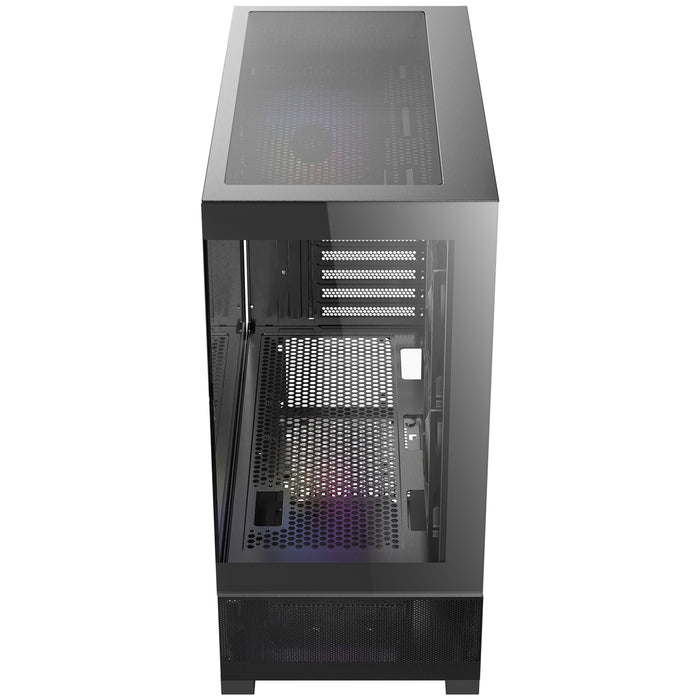 ANTEC CX500M Micro Tower Gaming Case, Black, ARGB, 2 x USB 3.0 / 1 x USB Type-C, Tempered Glass Side Panel, Micro-ATX/ITX-Cases-Gigante Computers