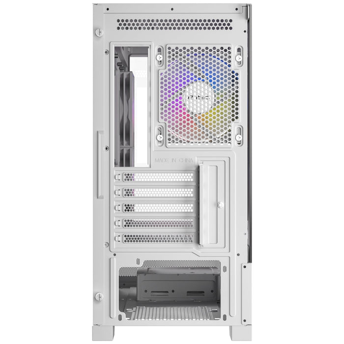 ANTEC CX500M Micro Tower Gaming Case, White, 2 x USB 3.0 / 1 x USB Type-C, Tempered Glass Side Panel, Micro-ATX/ITX-Cases-Gigante Computers