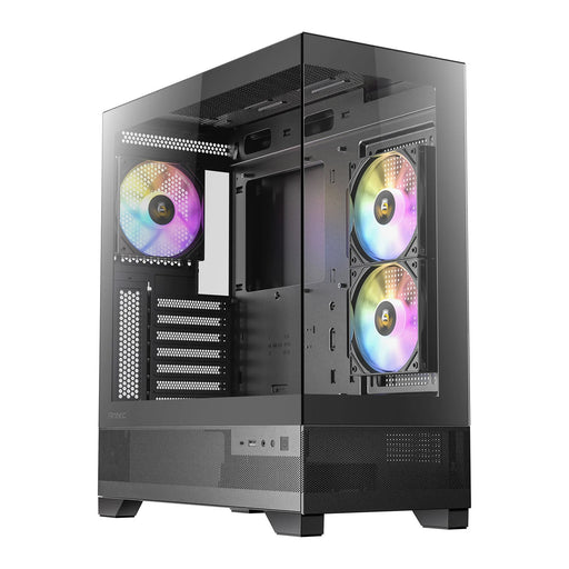 ANTEC CX700 Mid Tower Gaming Case, Black, 270 Full-View Tempered Glass, 3 x 120 mm ARGB PWM Fans, 1 x USB 3.0 / 1 x USB Type-C, ATX, Micro ATX, ITX-Cases-Gigante Computers