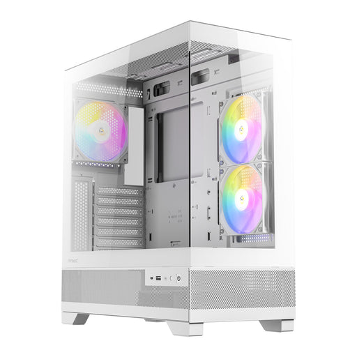 ANTEC CX700 Mid Tower Gaming Case, White, 270 Full-View Tempered Glass, 3 x 120 mm ARGB PWM Fans, 1 x USB 3.0 / 1 x USB Type-C, ATX, Micro ATX, ITX-Cases-Gigante Computers
