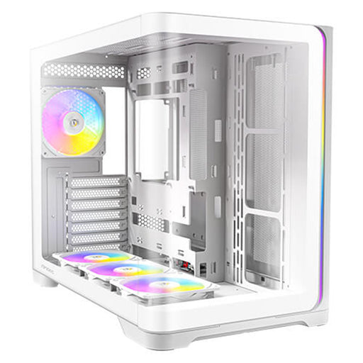 ANTEC Constellation C5 Curve White ARGB Case, Curved Glass Panels, Dual Chamber, Support back-connect motherboards, 4 x ARGB PWM fans with built-in fan controller, ATX, Micro-ATX, ITX-Cases-Gigante Computers