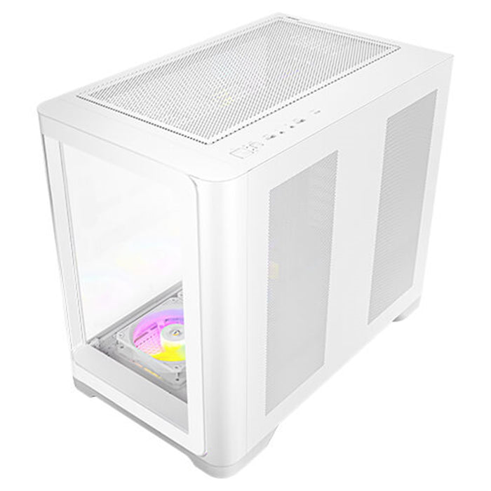 ANTEC Constellation C5 Curve White ARGB Case, Curved Glass Panels, Dual Chamber, Support back-connect motherboards, 4 x ARGB PWM fans with built-in fan controller, ATX, Micro-ATX, ITX-Cases-Gigante Computers