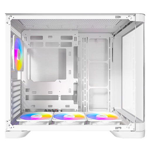 ANTEC Constellation C5 Curve White ARGB Case, Curved Glass Panels, Dual Chamber, Support back-connect motherboards, 4 x ARGB PWM fans with built-in fan controller, ATX, Micro-ATX, ITX-Cases-Gigante Computers