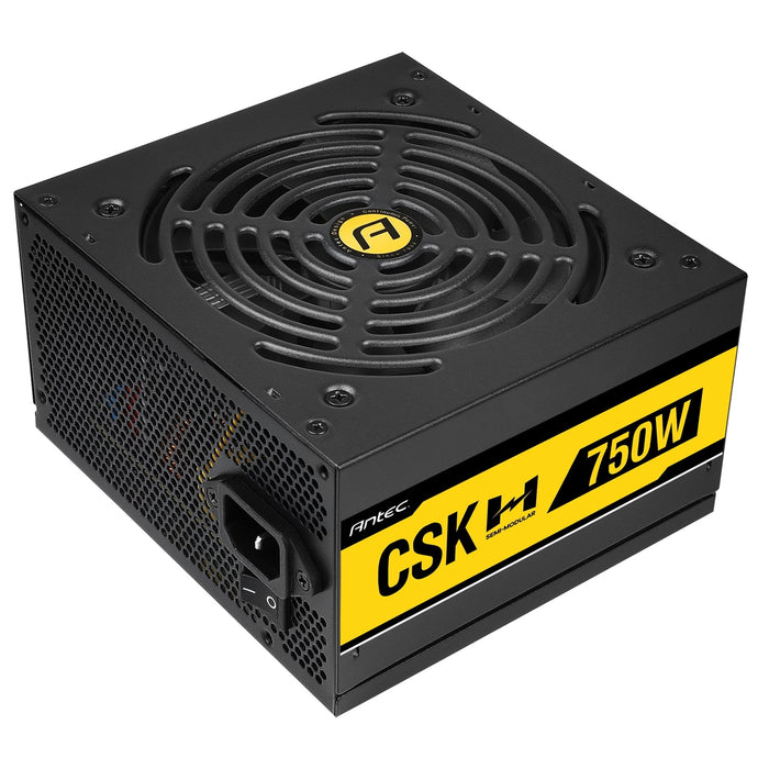 ANTEC Cuprum Strike CSK750H 750W PSU, 120mm Silent Fan, 80 PLUS Bronze, Semi Modular, UK Plug, Flat Black Cables, CircuitShield Industrial-Grade Protections-Power Supplies-Gigante Computers