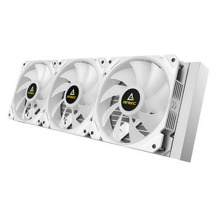 ANTEC Symphony 360 AiO Liquid CPU Cooler, Universal Socket, White, 360mm Radiator, PWM 1600RPM Cooling Fans, Addressable RGB LED Lighting with Chromatic ARGB Lighting Pump Head-Fans-Gigante Computers