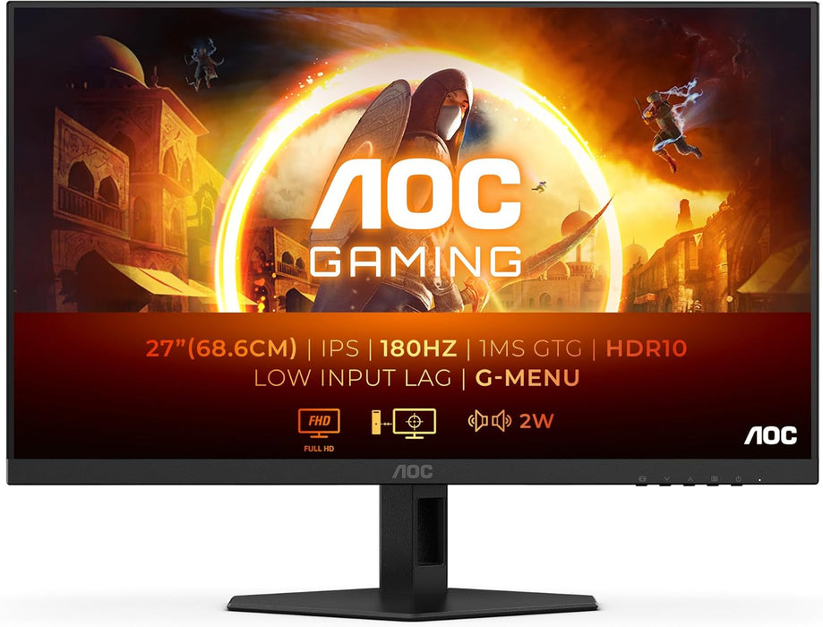 AOC 27G4XED 27 inch FHD 180Hz Gaming Monitor - Refurbished-Monitors-Gigante Computers