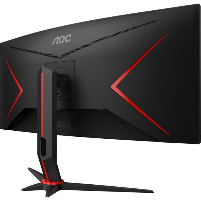 AOC CU34G2X/BK 34" WQHD 1ms VGA / HDMI / Display Port Freesync Height Adjustable Curved Monitor-TFT Monitors-Gigante Computers