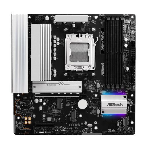 ASRock A620AM PRO RS AMD Socket AM5 Motherboard, 4 x DDR5 DIMM Slots, 1 x M.2 Socket (Key E), 2 x USB 3.2 Type-C, 2.5G LAN, 1 x HDMI Port/ 1 x Display Port-Motherboards-Gigante Computers
