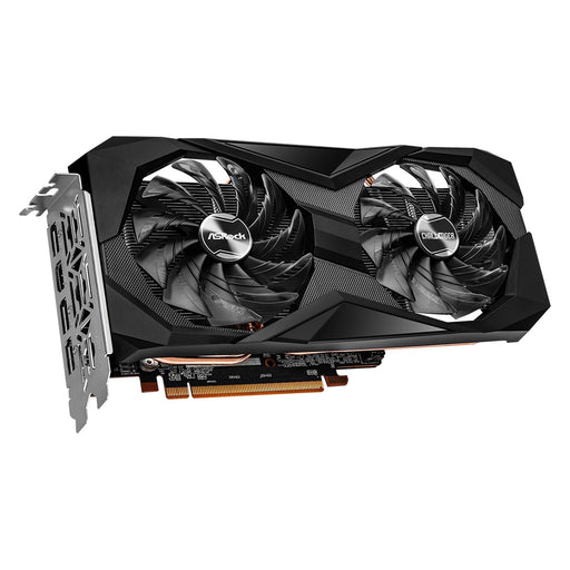 ASRock AMD Radeon RX 6600 Challenger D 8GB Graphics Card, GDDR6, 3x DisplayPort, 1x HDMI, Dual Axial Fan, Ultra-Fit Heatpipe, Metal Backplate, 0dB Silent Cooling-Gigante Computers