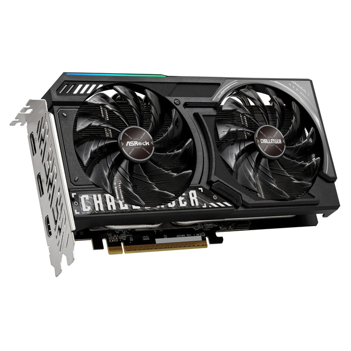 ASRock AMD Radeon RX 9060 XT Challenger OC 16GB GDDR6 Graphics Card, 2048 Streams, 3290MHz Boost Clock, Dual Fan, 2x DisplayPorts / 1x HDMI Port-Graphics Cards-Gigante Computers