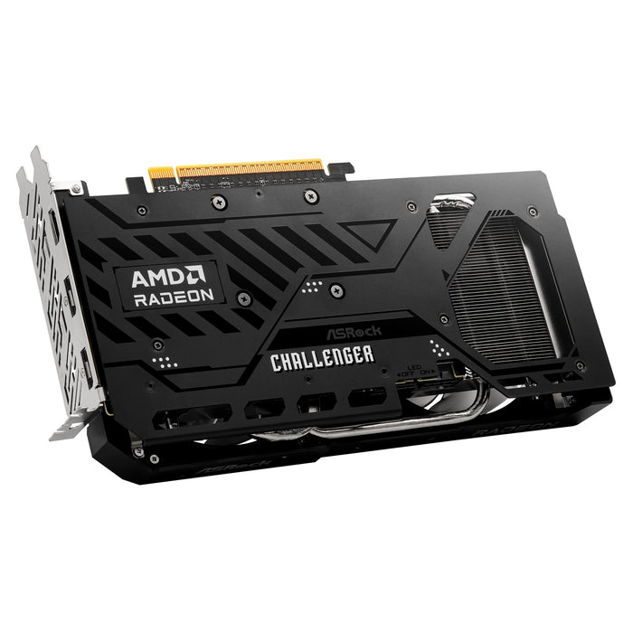 ASRock AMD Radeon RX 9060 XT Challenger OC 16GB GDDR6 Graphics Card, 2048 Streams, 3290MHz Boost Clock, Dual Fan, 2x DisplayPorts / 1x HDMI Port-Graphics Cards-Gigante Computers