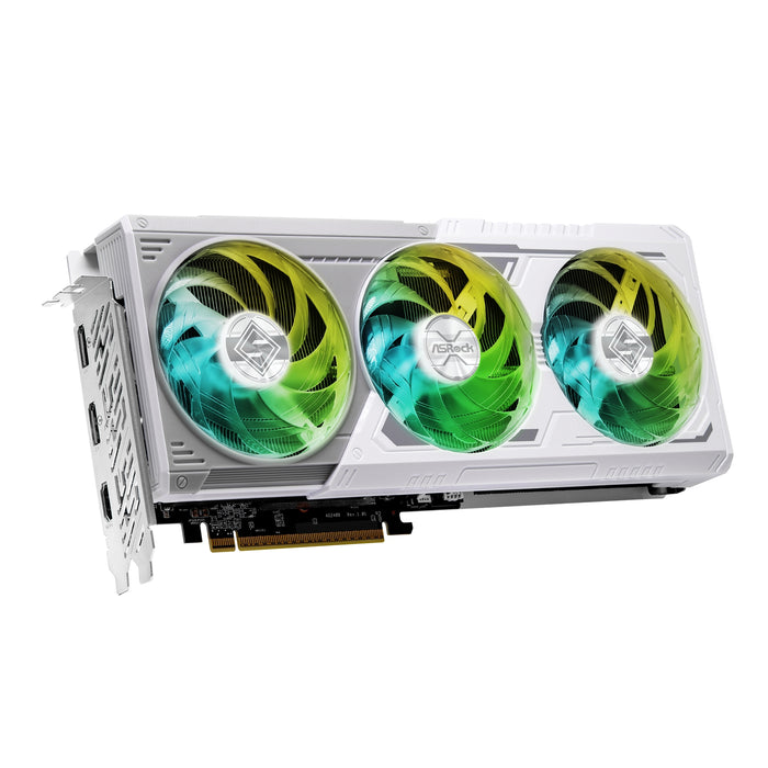 ASRock AMD Radeon RX 9060 XT Steel Legend OC 8GB GDDR6 Graphics Card, 2048 Streams, 3320MHz Boost Clock, Triple Fan, 2x DisplayPorts / 1x HDMI Port-Graphics Cards-Gigante Computers