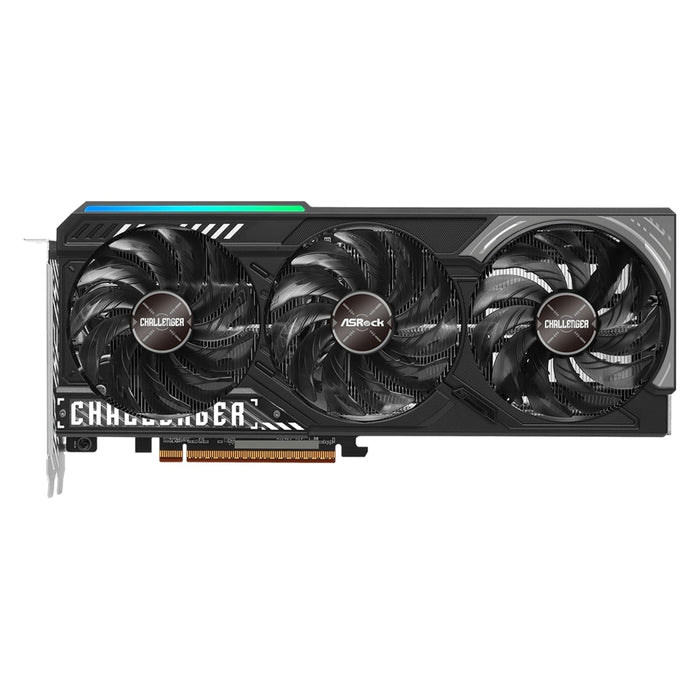 ASRock AMD Radeon RX 9070 Challenger OC 16GB GDDR6 Graphics Card, 3584 Streams, 2520 MHz Boost Clock, Triple Fan, RGB, 3x DisplayPorts / 1x HDMI Port-Graphics Cards-Gigante Computers