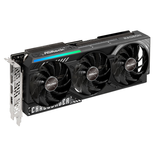 ASRock AMD Radeon RX 9070 XT Challenger 16GB GDDR6 Graphics Card, 4096 Streams, 2970MHz Boost Clock, Triple Fan, 3x DisplayPorts / 1x HDMI Port-Graphics Cards-Gigante Computers