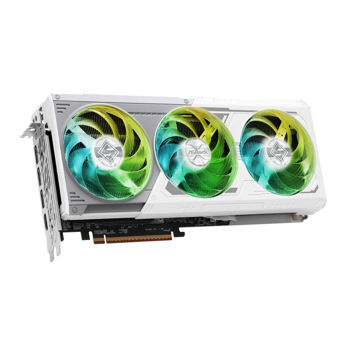 ASRock AMD Radeon RX 9070 XT Steel Legend 16GB GDDR6 Graphics Card, 4096 Streams, 2970MHz Boost Clock, Triple Fan, 3x DisplayPorts / 1x HDMI Port-Graphics Cards-Gigante Computers