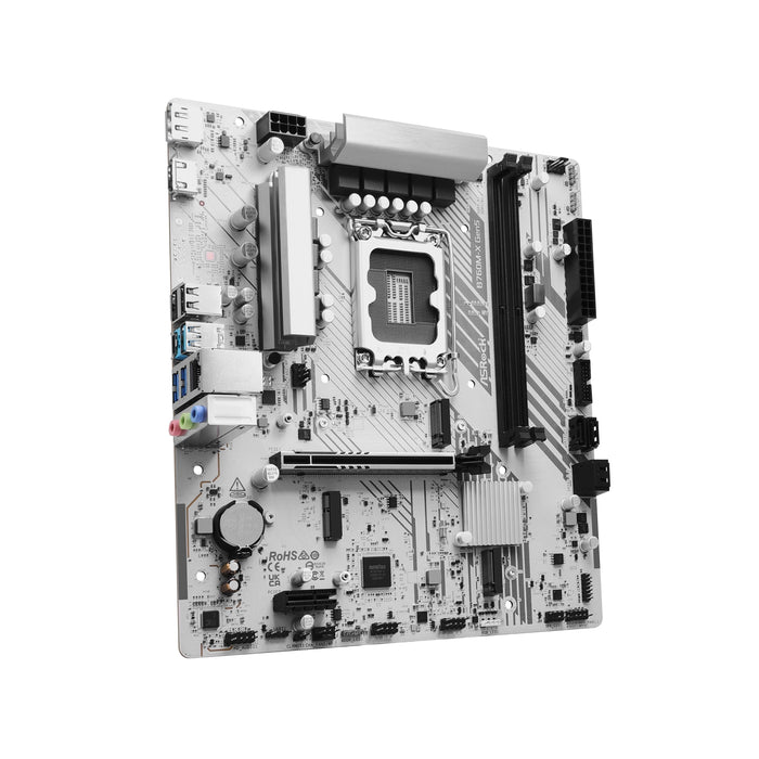 ASRock B760M-X Gen5 Intel 1700 Socket Motherboard, Micro-ATX, 2x DDR5 Slots, 2x M.2 Socket, 2.5GbE LAN, 1x DisplayPort / 1x HDMI Port-Motherboards-Gigante Computers