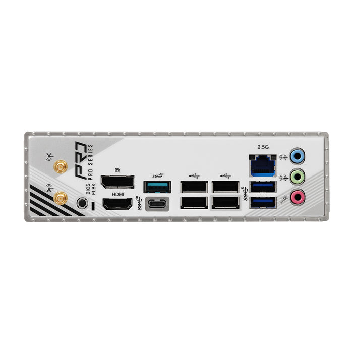ASRock B850M Pro RS WiFi AMD AM5 Socket Motherboard, Micro-ATX, 4x DDR5 Slots, 3x M.2 Sockets, 2x USB-C Port, Fitted I/O Shield, 2.5GbE LAN, Wi-Fi 6E, 1x DisplayPort / 1x HDMI Port-Motherboards-Gigante Computers