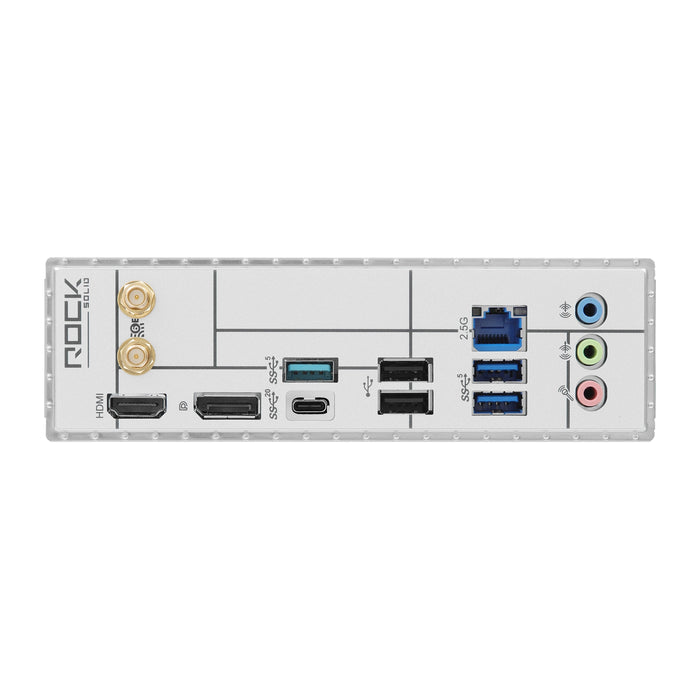 ASRock B860M Rock WiFi Intel 1851 Socket Motherboard, Micro-ATX, 2x DDR5 Slots, 2x M.2 Socket, Fitted I/O Shield, 2.5GbE LAN, Wi-Fi 6E, 1x DisplayPort / 1x HDMI Port-Motherboards-Gigante Computers