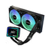 ASRock Challenger 240 Digital AIO Liquid CPU Cooler, 240mm Radiator, Dual 120mm PWM ARGB Fans, 3" Digital Display, Intel LGA1700/1851 & AMD AM5/AM4 Compatible-Fans-Gigante Computers