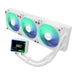 ASRock Challenger 360 Digital White AIO Liquid CPU Cooler, 360mm Radiator, Triple 120mm PWM ARGB Fans, 3? Digital Display, Intel LGA1700/1851 & AMD AM5/AM4 Compatible-Fans-Gigante Computers