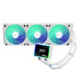 ASRock Challenger 360 Digital White AIO Liquid CPU Cooler, 360mm Radiator, Triple 120mm PWM ARGB Fans, 3? Digital Display, Intel LGA1700/1851 & AMD AM5/AM4 Compatible-Fans-Gigante Computers