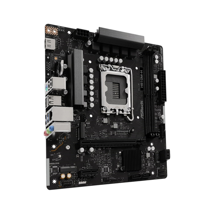ASRock H810M-H Intel Socket 1851 Motherboard, 2 x DDR5 DIMM Slots, 1 x Hyper M.2 Socket , ASRock Intel 4-Layer Memory POOL 1 x HDMI Port/ 1 x Display Port-Motherboards-Gigante Computers