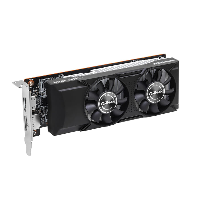 ASRock Intel Arc A310 Low Profile 4GB GDDR6 Graphics Card, 2000 MHz Base Clock, Dual Fan, 1x DisplayPorts / 1x HDMI Port-Graphics Cards-Gigante Computers
