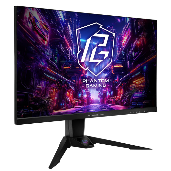 ASRock Phantom Gaming PG27QFW2A 27 Inch QHD (2560 x 1440) IPS Gaming Monitor, 400Hz 1ms (MPRT) Response Time, 2 x HDMI 2.0, 1 x DisplayPort 1.4, Height Adjustable-Monitors-Gigante Computers