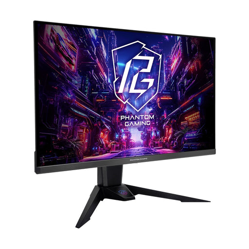 ASRock Phantom Gaming PGO27QFV 27 Inch QHD (2560 x 1440) Flat QD-OLED Gaming Monitor, 360Hz 0.03ms (GTG) Response Time, 2 x HDMI 2.1; 1 x DisplayPort 1.4, 1 x Type-C (DP Alt Mode / PD 15W), Height, Swivel, Tilt Adjustment, Integrated Wi-Fi Antenna-Monitors-Gigante Computers
