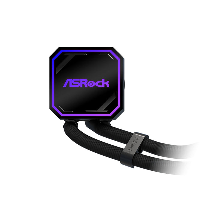 ASRock Pro 240 ARGB AIO Liquid CPU Cooler, 240mm Radiator, Dual 120mm PWM Fans, Addressable RGB, Intel LGA1700/1851 & AMD AM5/AM4 Compatible-Fans-Gigante Computers