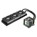 ASRock Steel Legend Dark 360 LCD AIO Liquid CPU Cooler, 360mm Radiator, Triple 120mm PWM ARGB Fans, LCD Display, Intel LGA1700/1851 & AMD AM5/AM4 Compatible-Fans-Gigante Computers