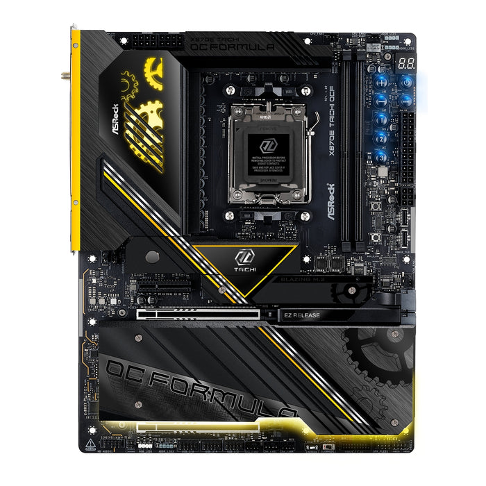 ASRock X870E TAICHI OCF AMD AM5 Socket Motherboard, ATX, 2x DDR5 Slots, 6x M.2 Socket, Fitted I/O Shield, 5GbE LAN, Wi-Fi 7, 1x HDMI Port-Motherboards-Gigante Computers